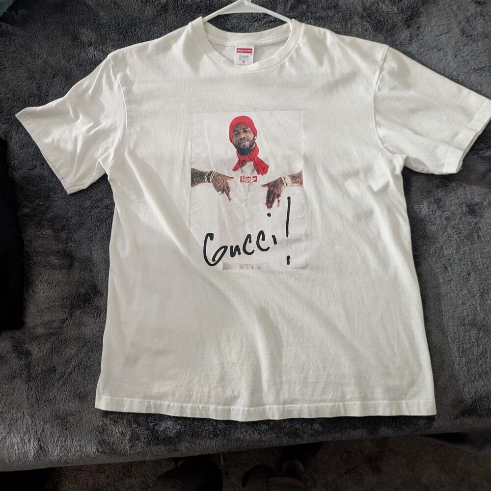Buy Supreme Gucci Mane T-Shirt 'White' - FW16T27 WHITE